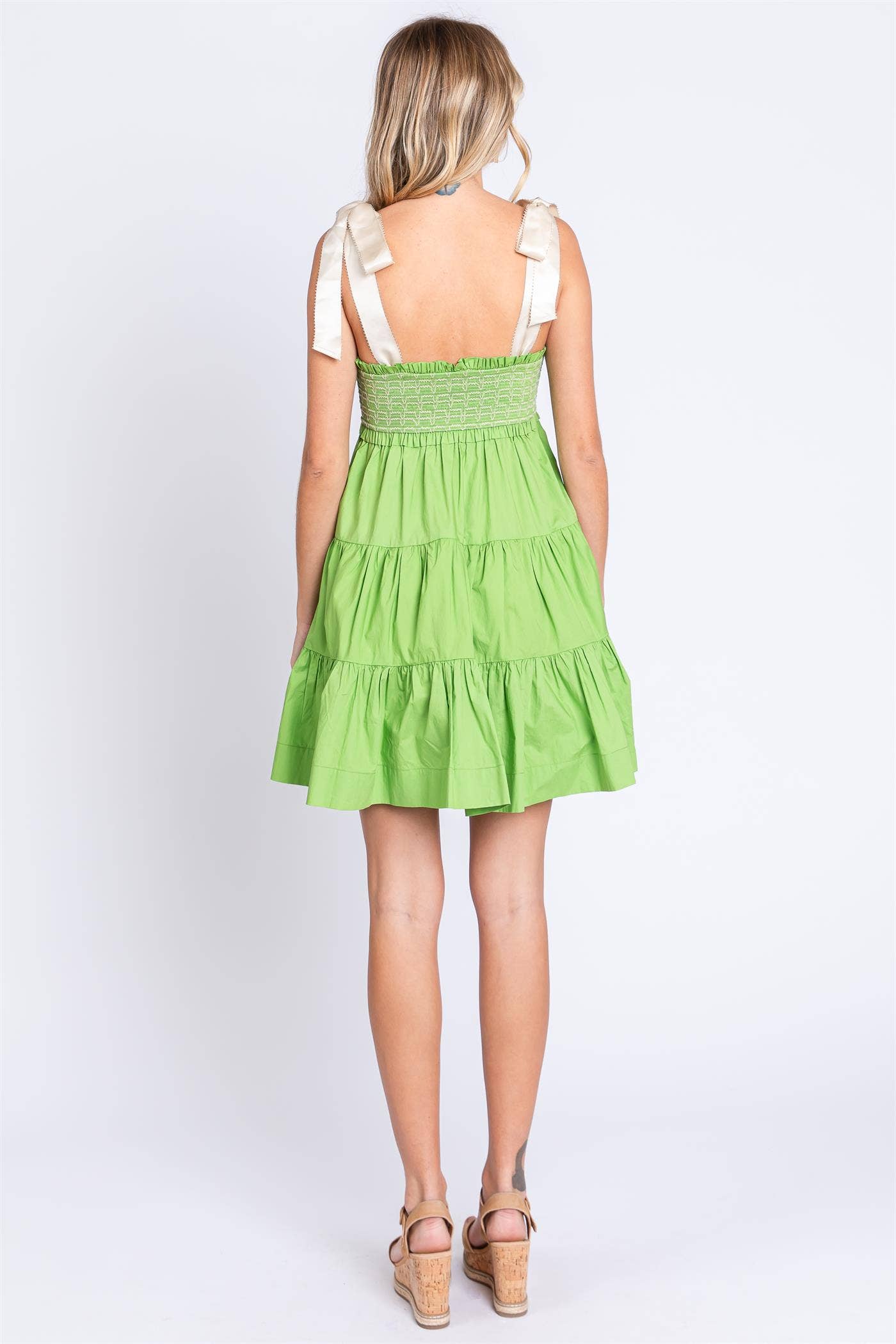 Sweetheart Babydoll Dress [Lime]