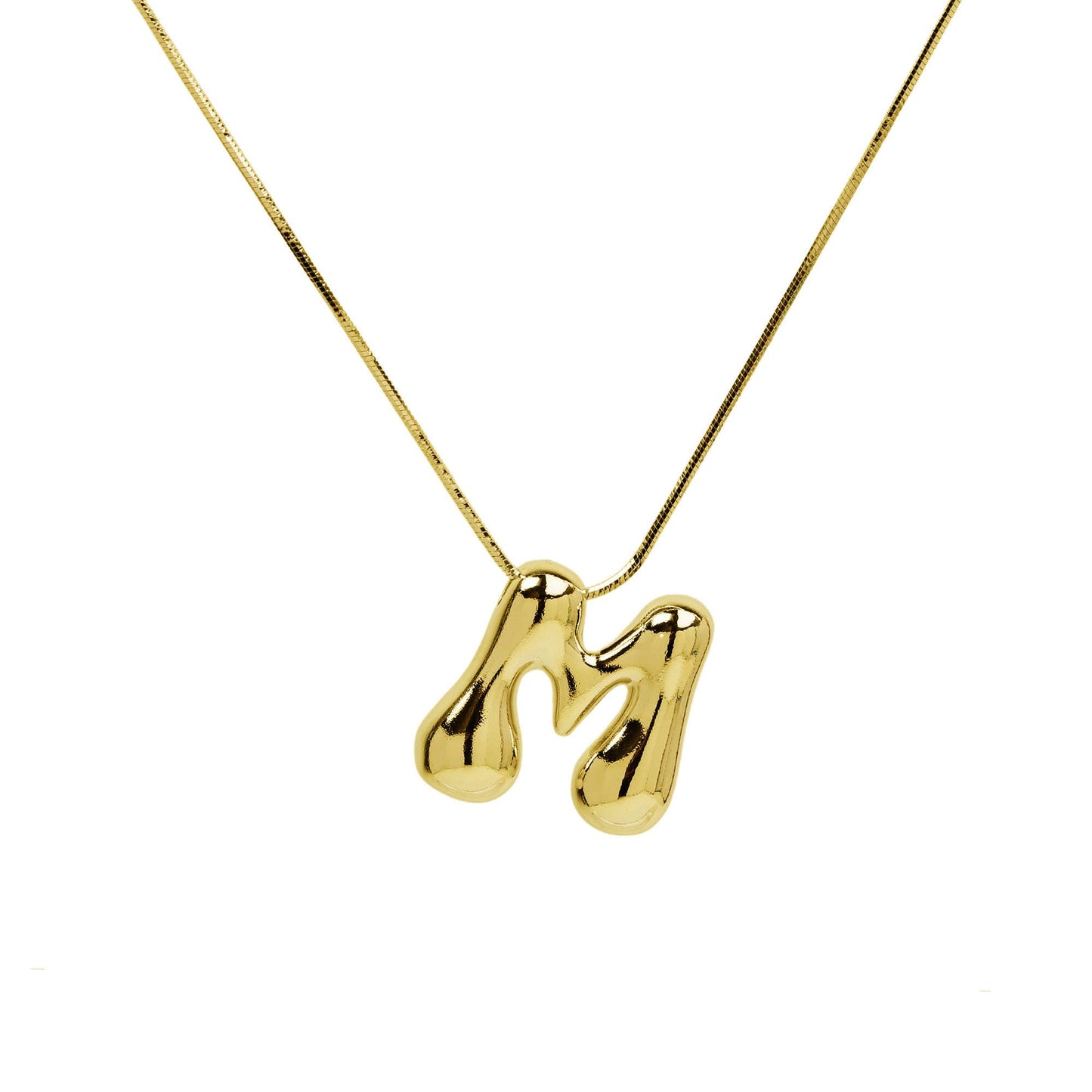 Initial Waterdrop Gold Necklace