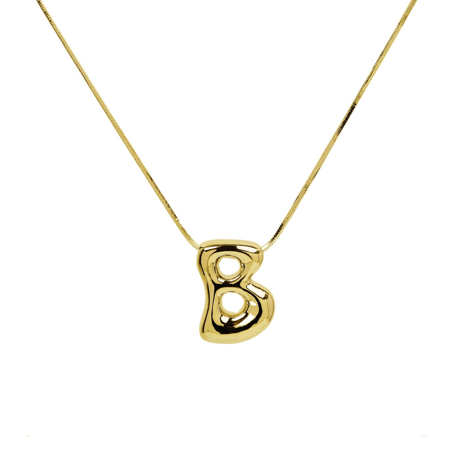 Initial Waterdrop Gold Necklace