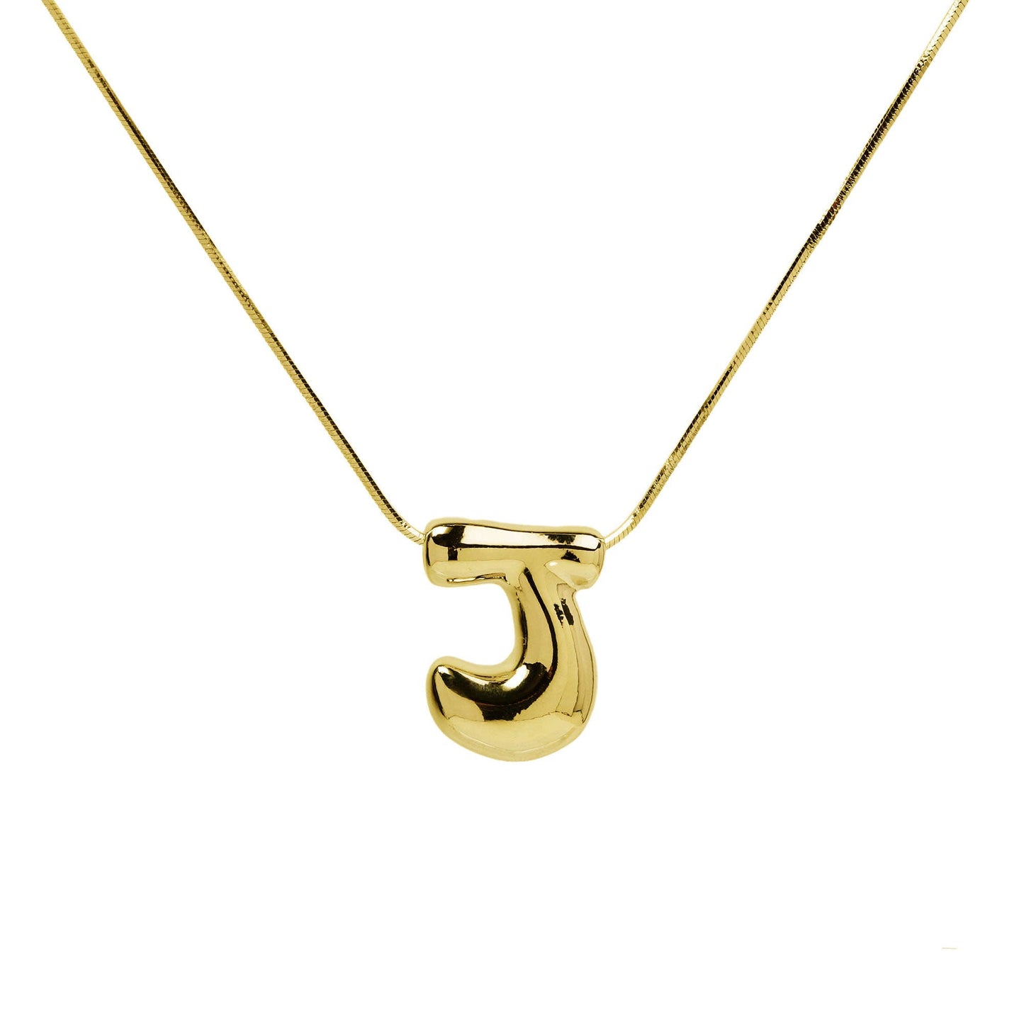 Initial Waterdrop Gold Necklace