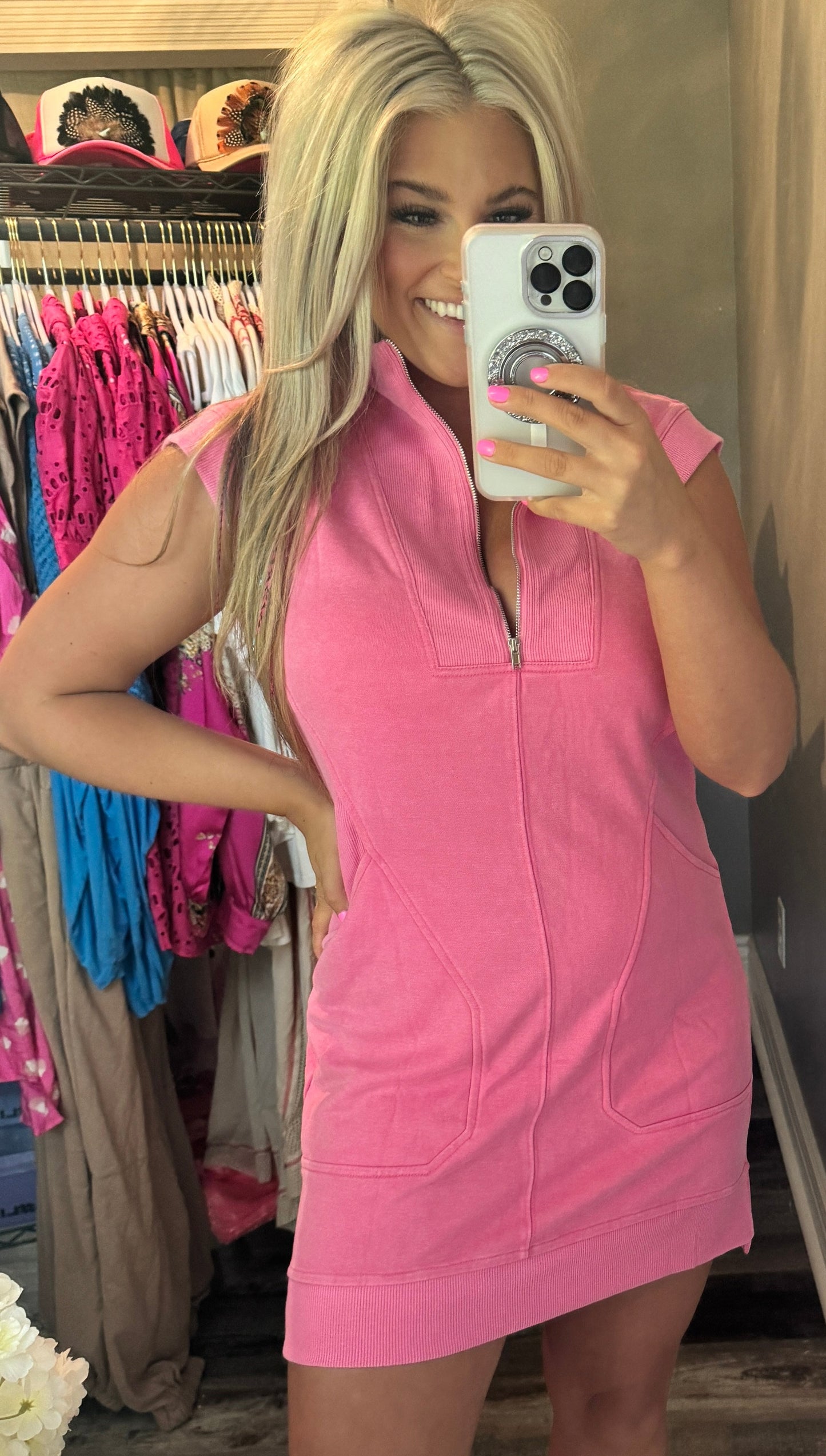 Casual Comfort Dress [Pink]