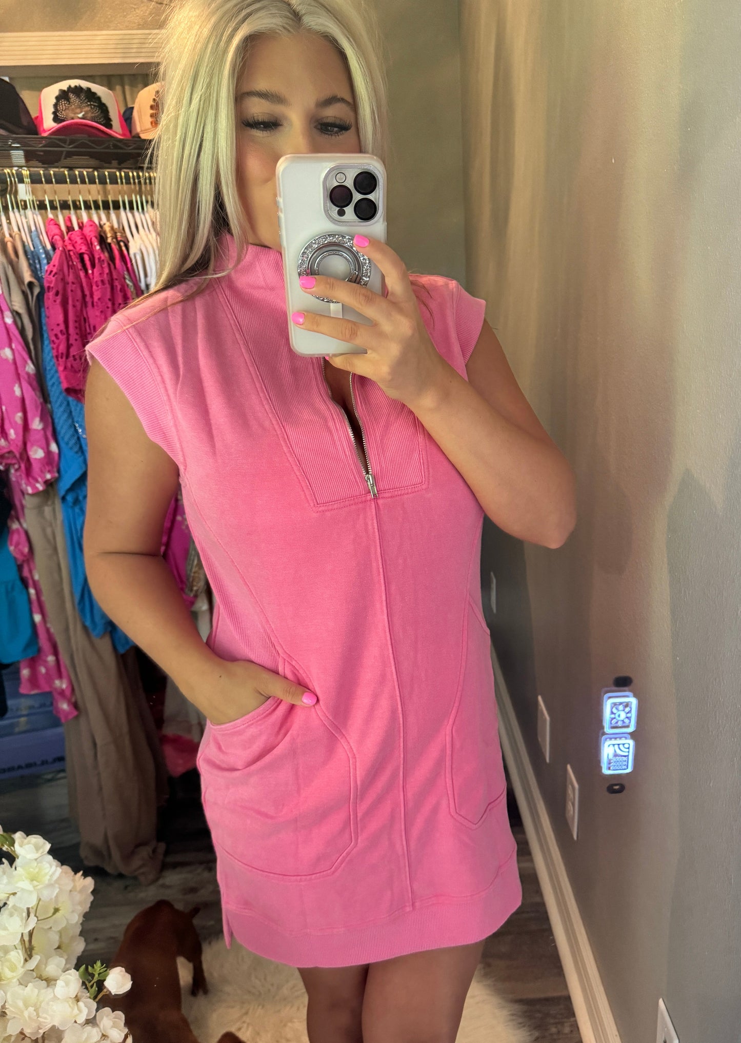 Casual Comfort Dress [Pink]