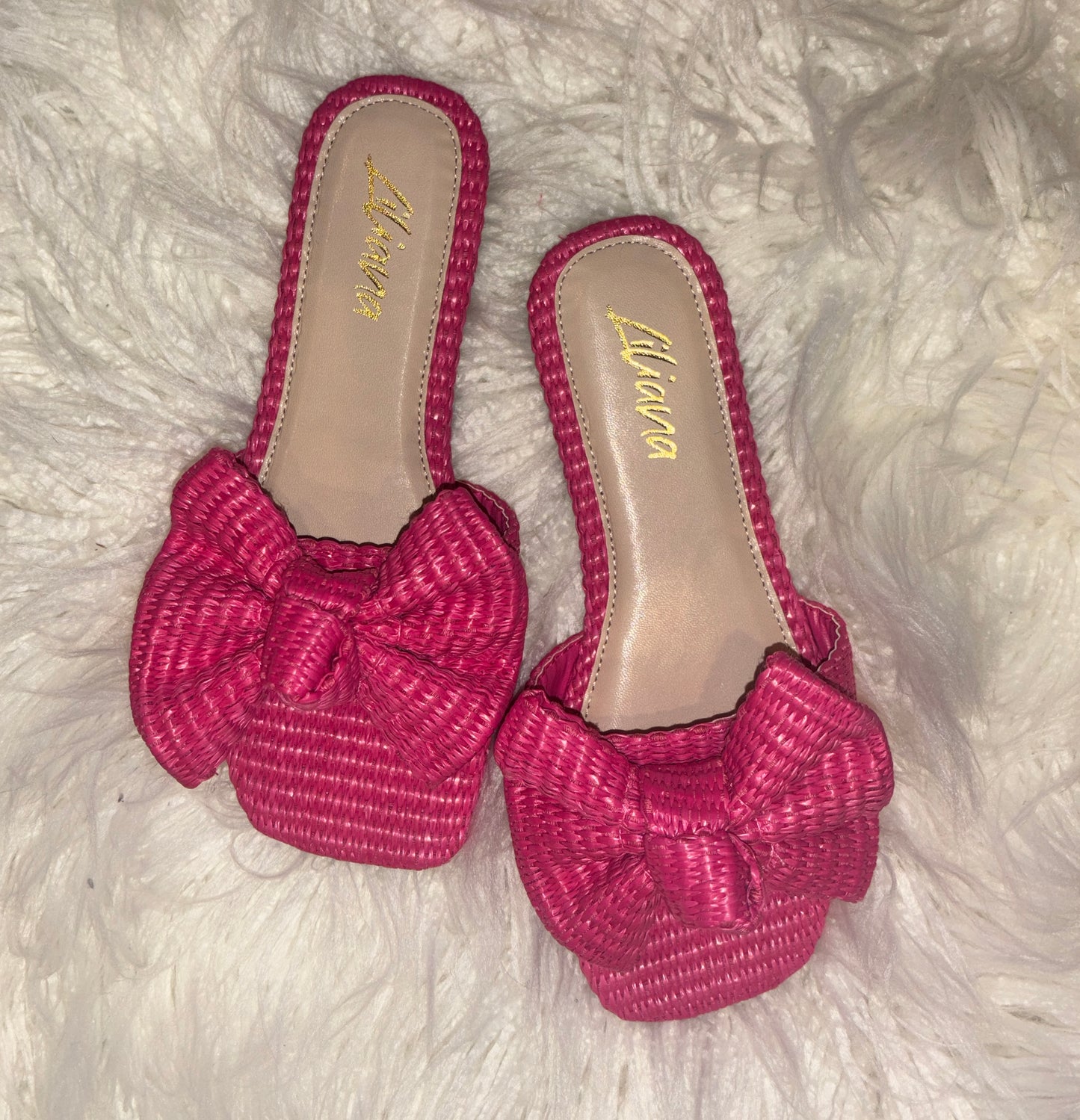 Bow Sandals [Fuchsia]