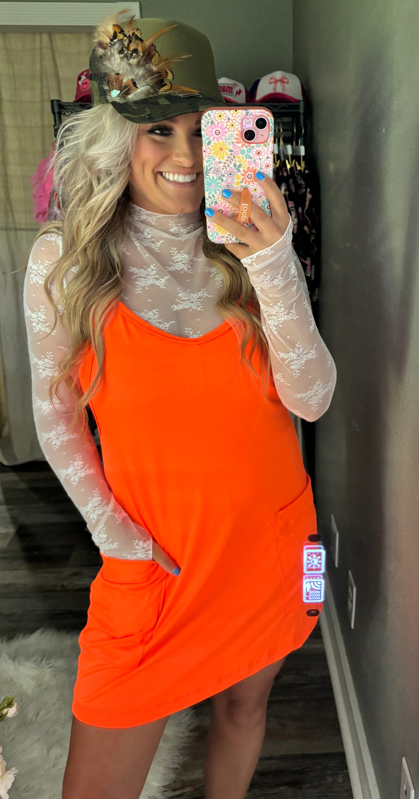 Active Mini Dress [Pantone Orange]